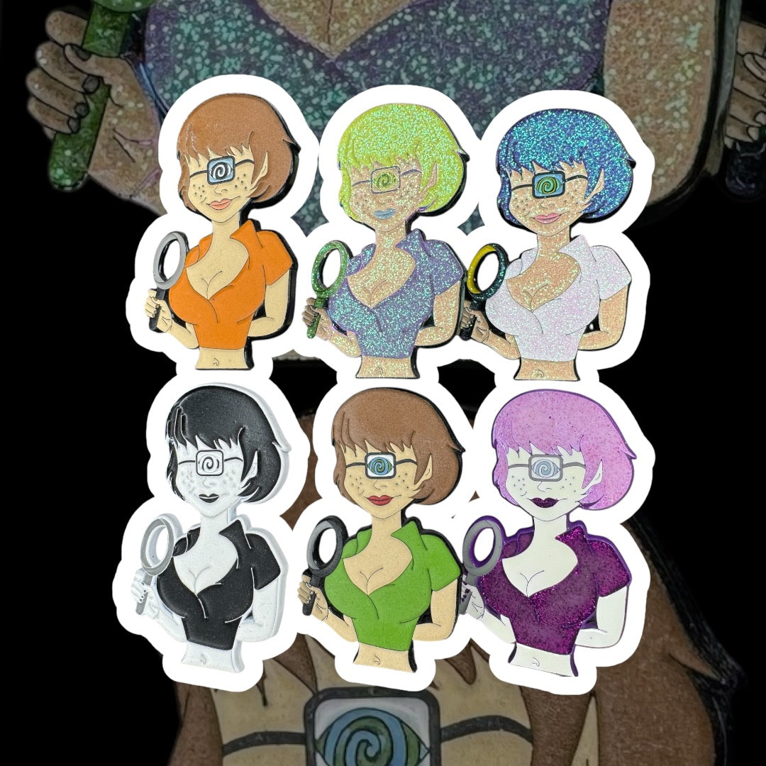 "Velma on Tronics" Hat Pin