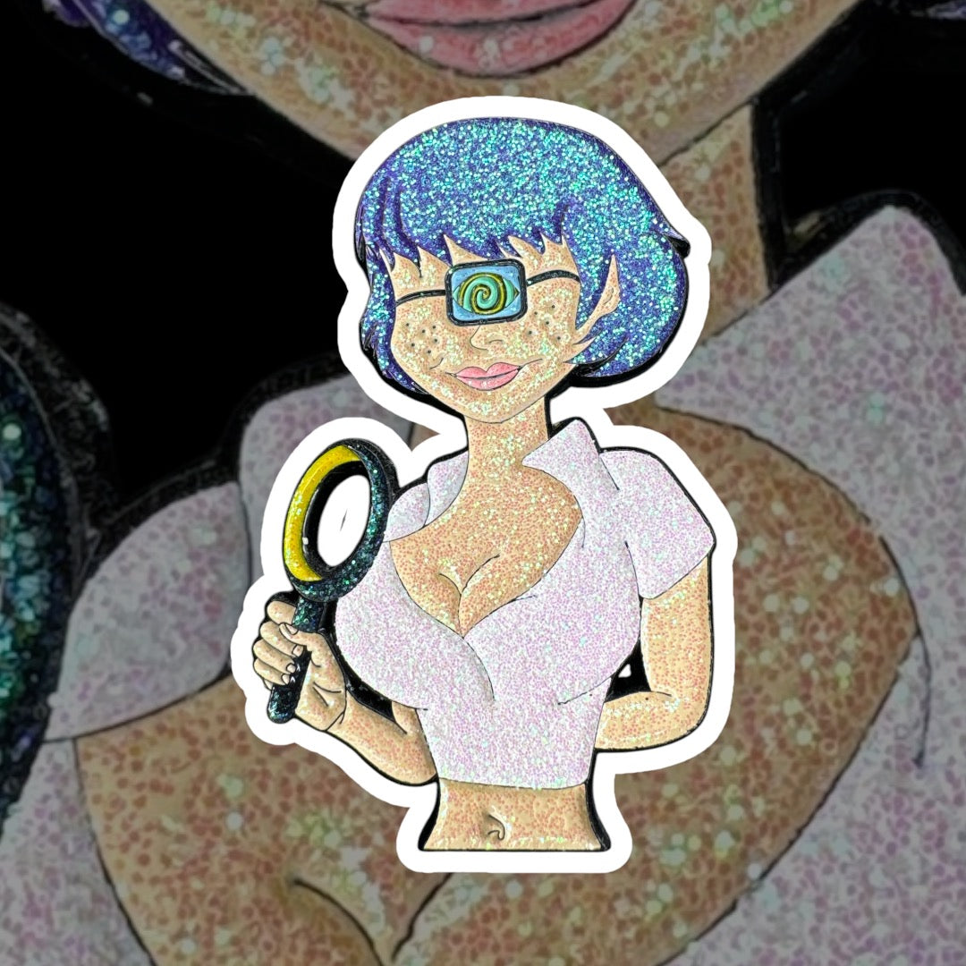 "Velma on Tronics" Hat Pin