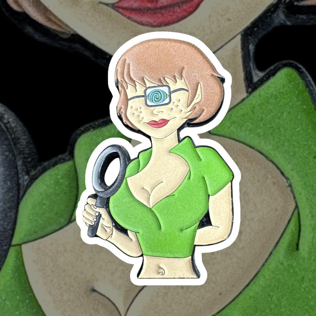"Velma on Tronics" Hat Pin