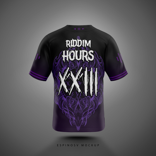 Real Riddim Hours Baseball Jersey (Purple)