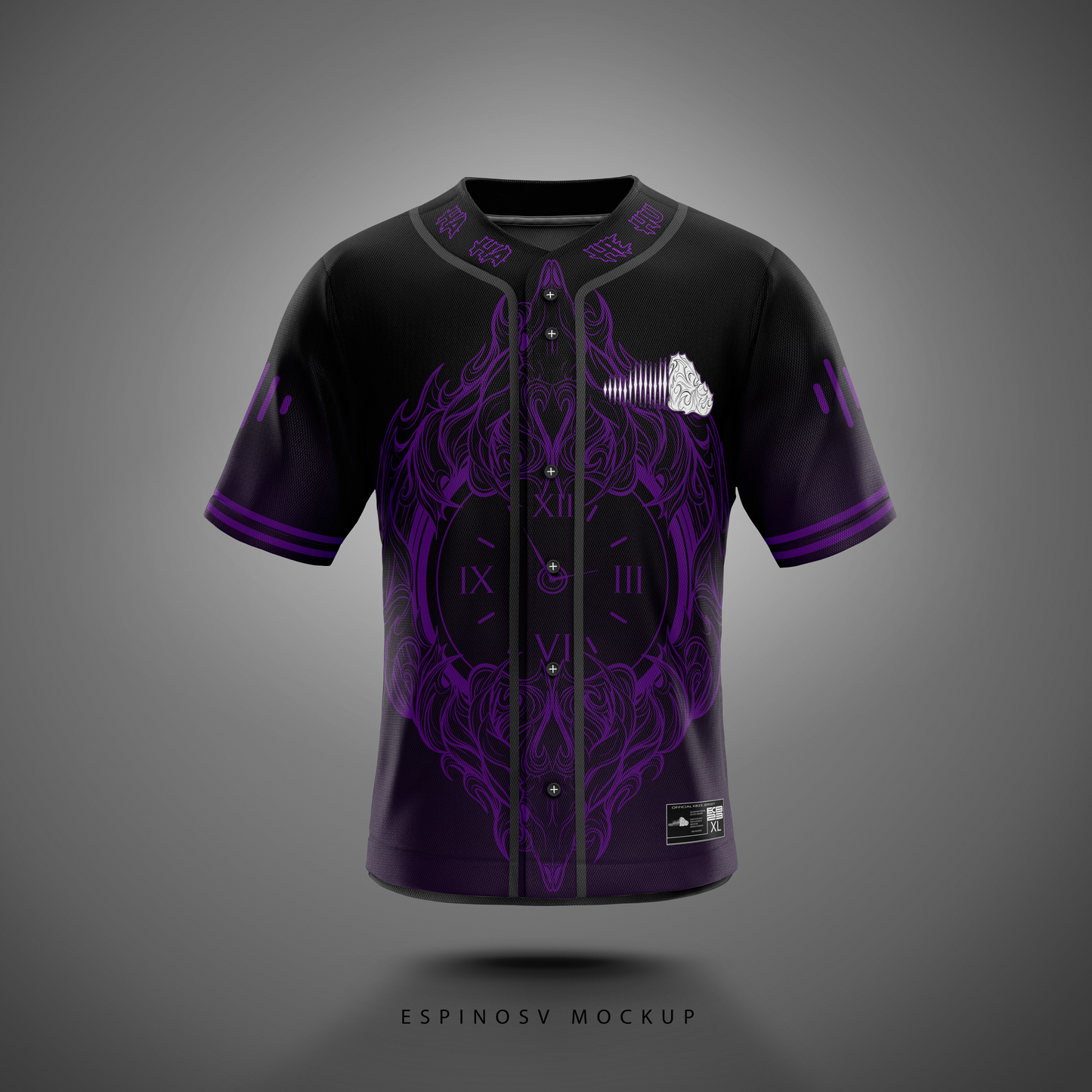 Real Riddim Hours Baseball Jersey (Purple)